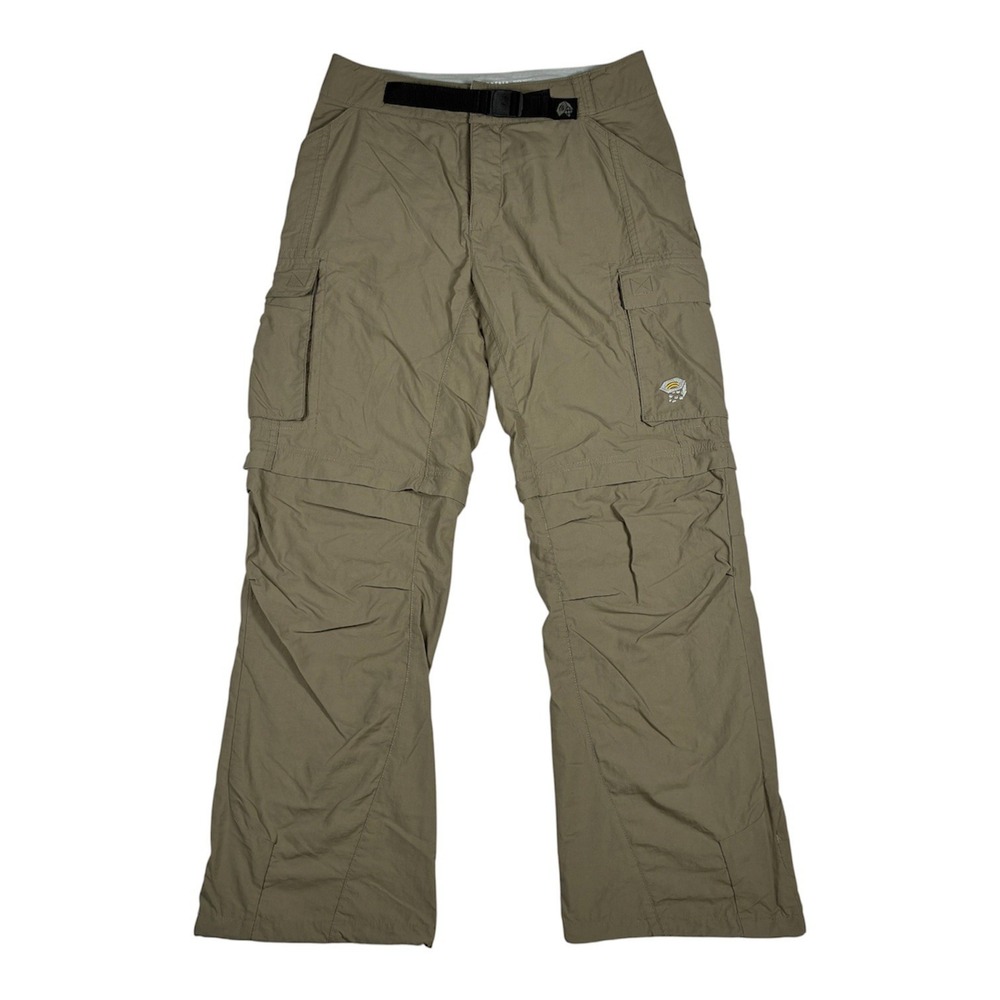 Mountain Hardware Mesa Convertible Pants Mens S Tan Cargo Hiking Gorpcore Tech
